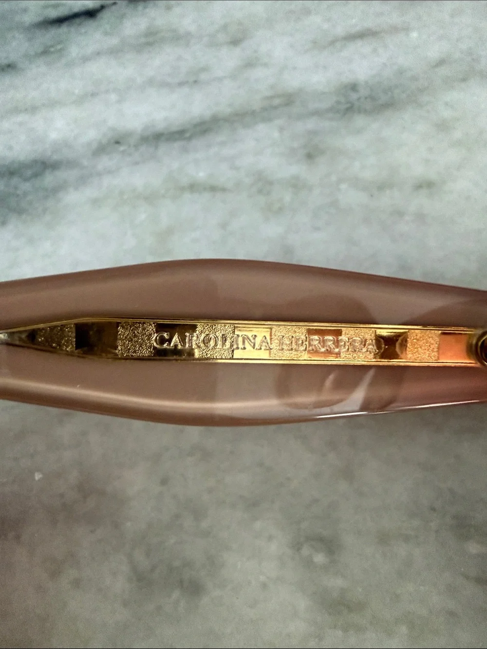 Carolina Herrera Nude Cat Eye Sunglasses